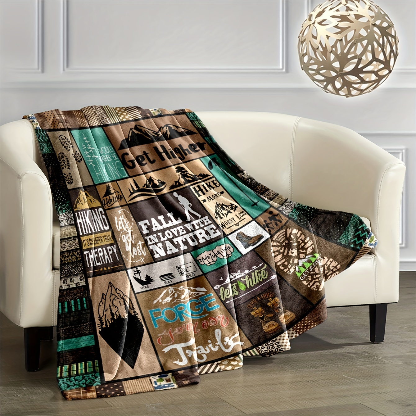 Hiking Theme Throw Blanket, Comfortable And Warm Car Blanket, Air  Conditioning Blanket, Car Blanket, Office Blanket, Personalized Flannel  Print Blanket, Gift For Family Friends, Camping Multifunctional Blanket,  Available In All Seasons -