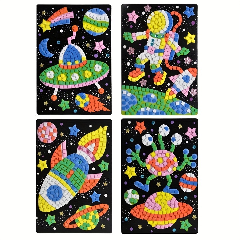 500 Pieces Foam Stickers Self Adhesive Foam Stickers For Kids Crafts  Colorful Geometric Shape Stickers (Circle, Square, Triangle)