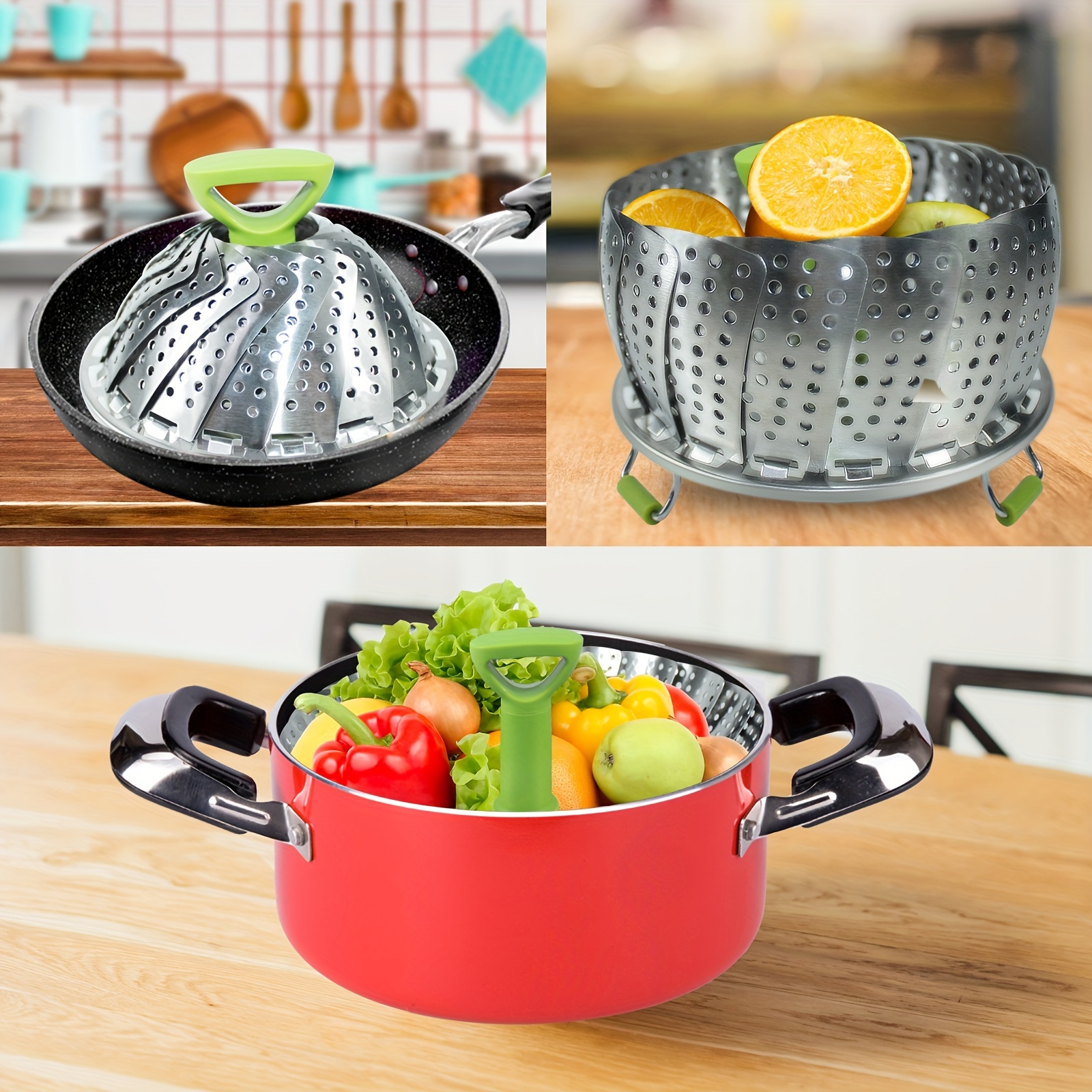 Vegetable Steamer Basket For Pot Food Steamer For Cooking - Temu