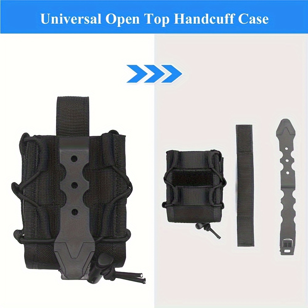 Universal Handcuff Holster Pouch Open Top Hand Cuff Holder - Temu