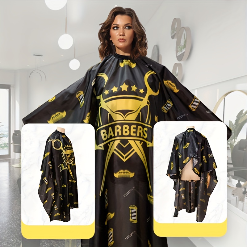 BARBER PRO Barber Cape, Hair Cutting Cape with Snap Closure