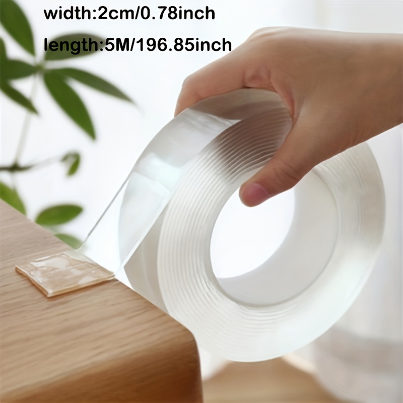 Double Sided Tape, Double Sided Tape Heavy Duty, Nano Tape, Adhesive Tape,  Clear Mounting Tape Picture Hanging Adhesive Strips, Removable Wall Decor