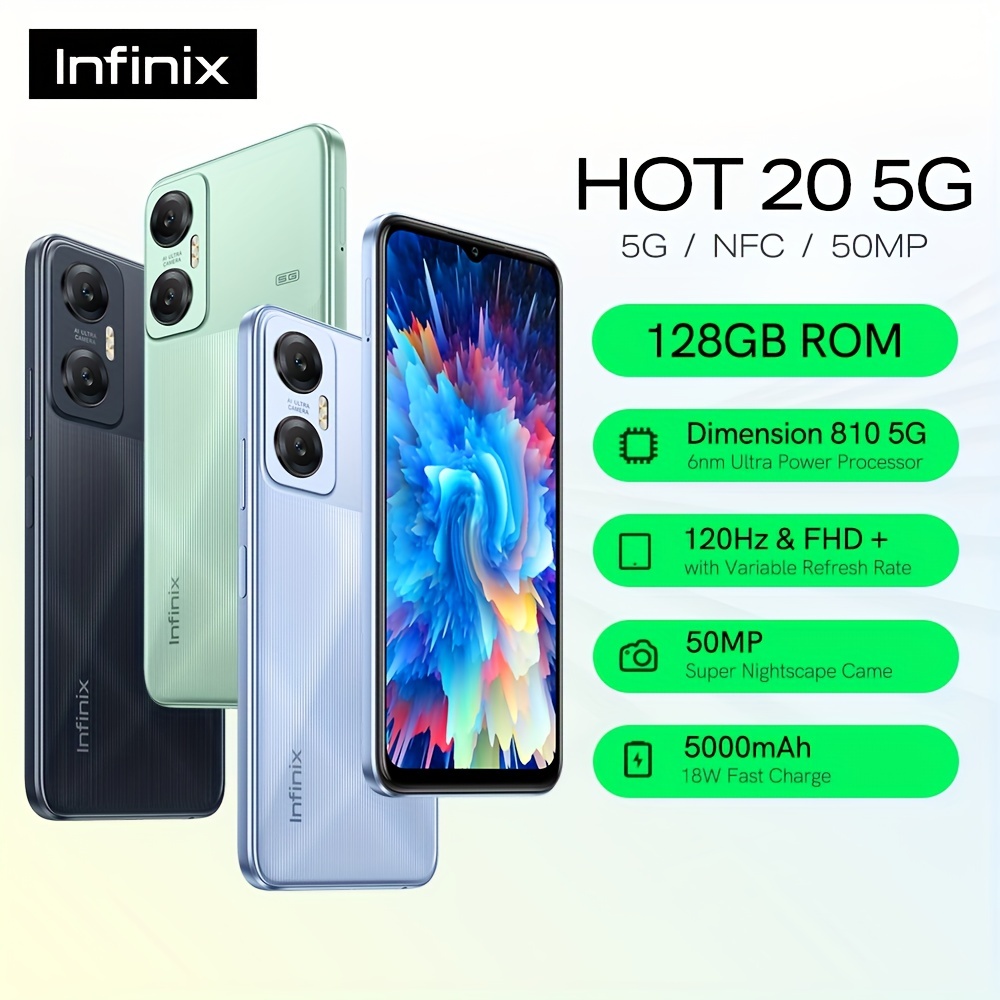 Smartphone Infinix Hot 30 Dual Sim LTE 6.78 8GB/256GB Surfing Green