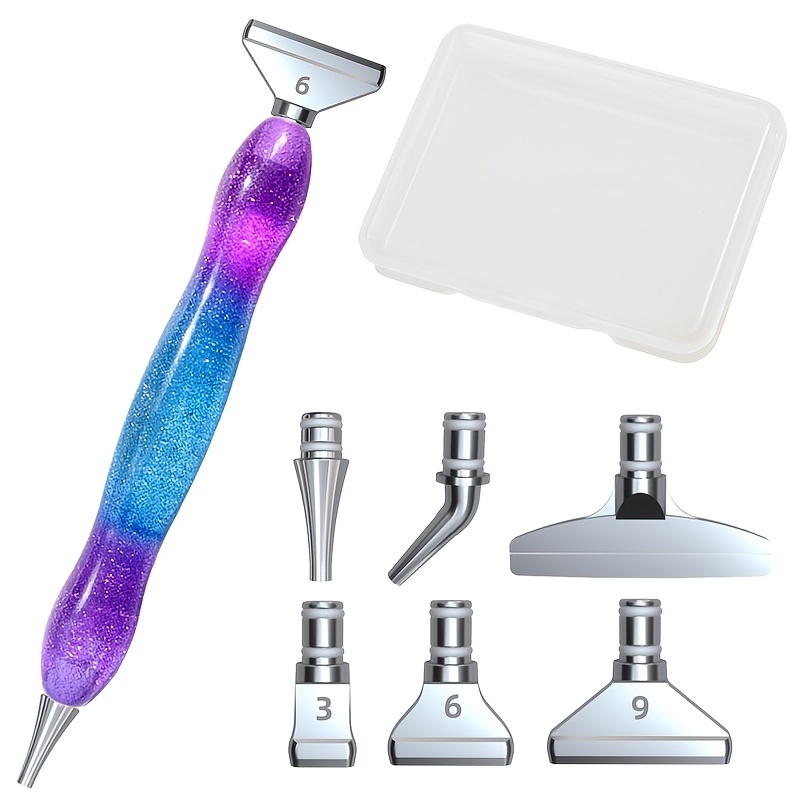 Diamond Painting Pen Kit, Handcraft Resin 5d Diamond Painting Pen For  Diamond Art And Nail Art, - Temu