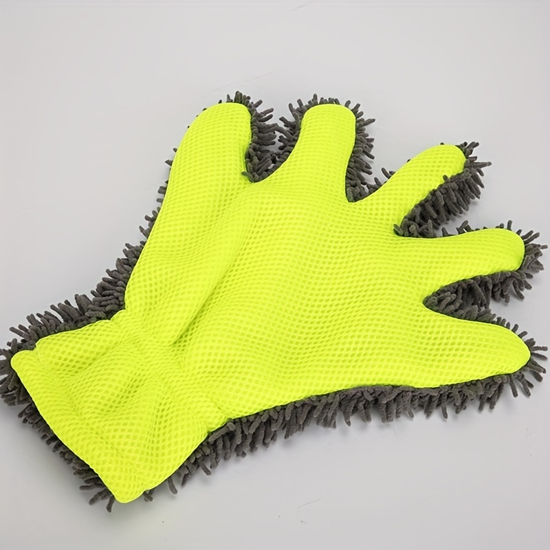 Mini Chenille Futter Fünf-Finger-Handschuhe Autowaschhandschuh, Kratzfreier  Mikrofaser-Waschhandschuh, Weicher Reinigungshandschuh Autowaschen Und