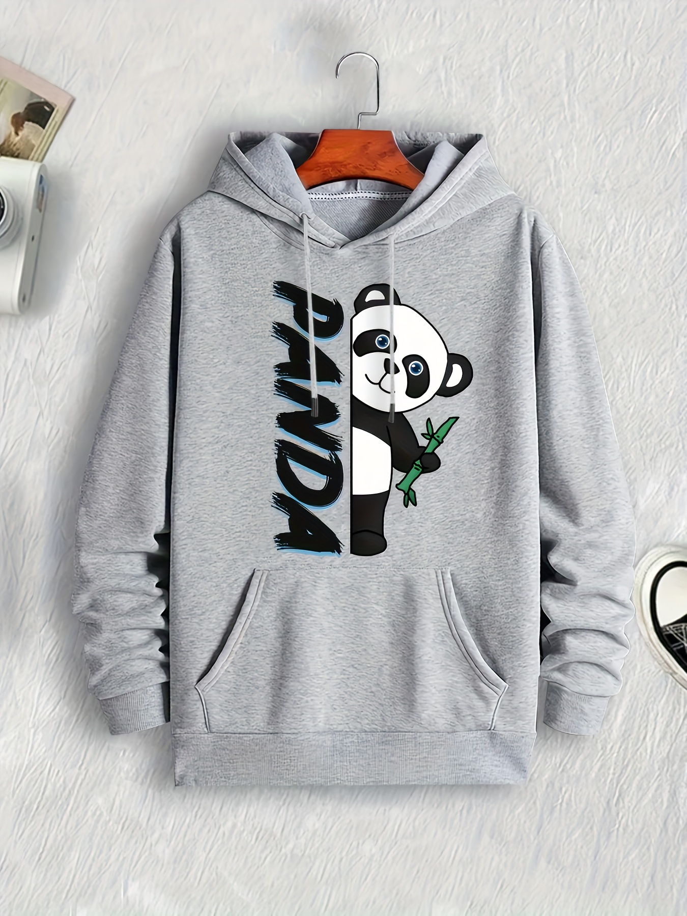 Panda print online hoodie