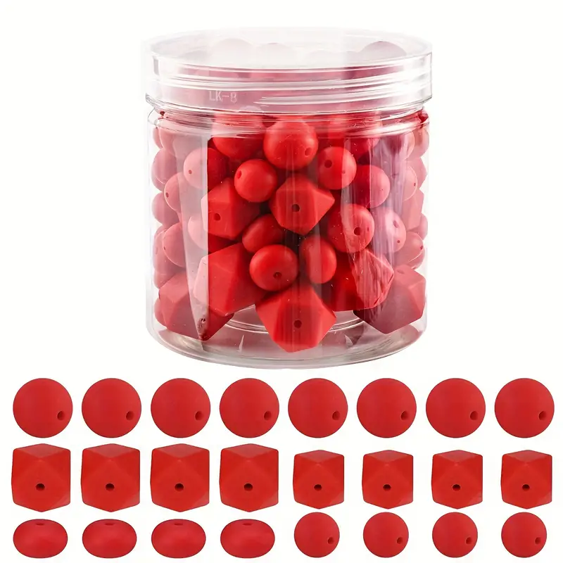 Silicone Beads Bulk Kit Mixed Styles Silicone Beads For - Temu