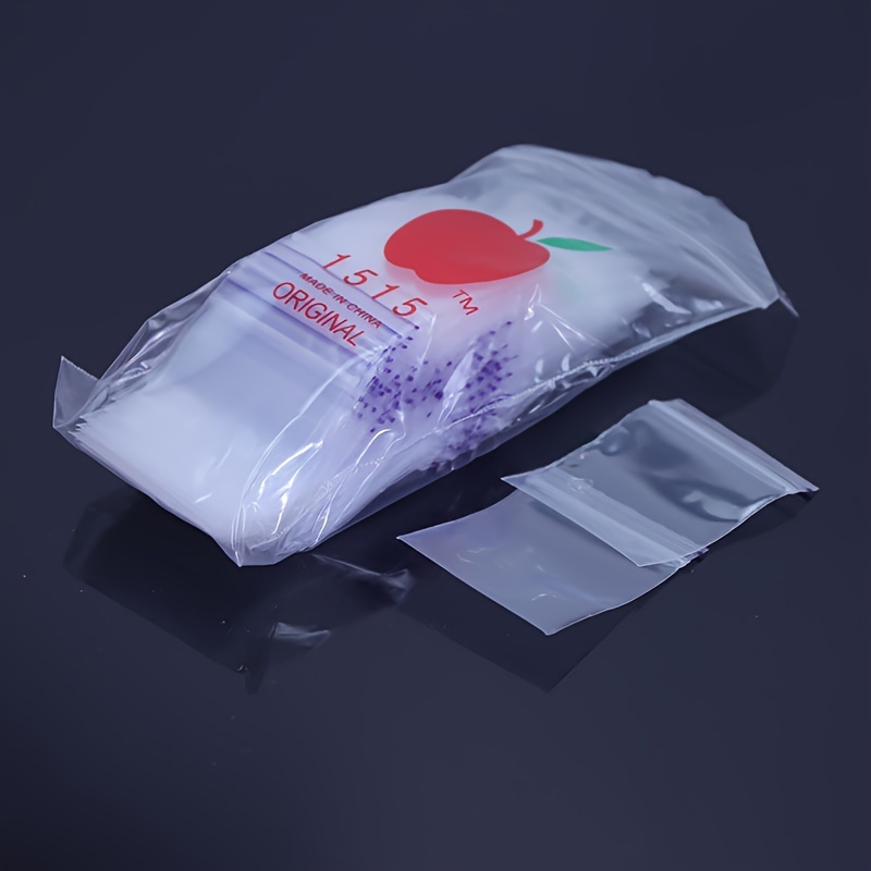New Jadeite Jade Mini Self-Sealing Zip Lock Plastic Bags Thick Transparent  PVC Plastic Zipper Bag Jewelry Gift Earring Packaging