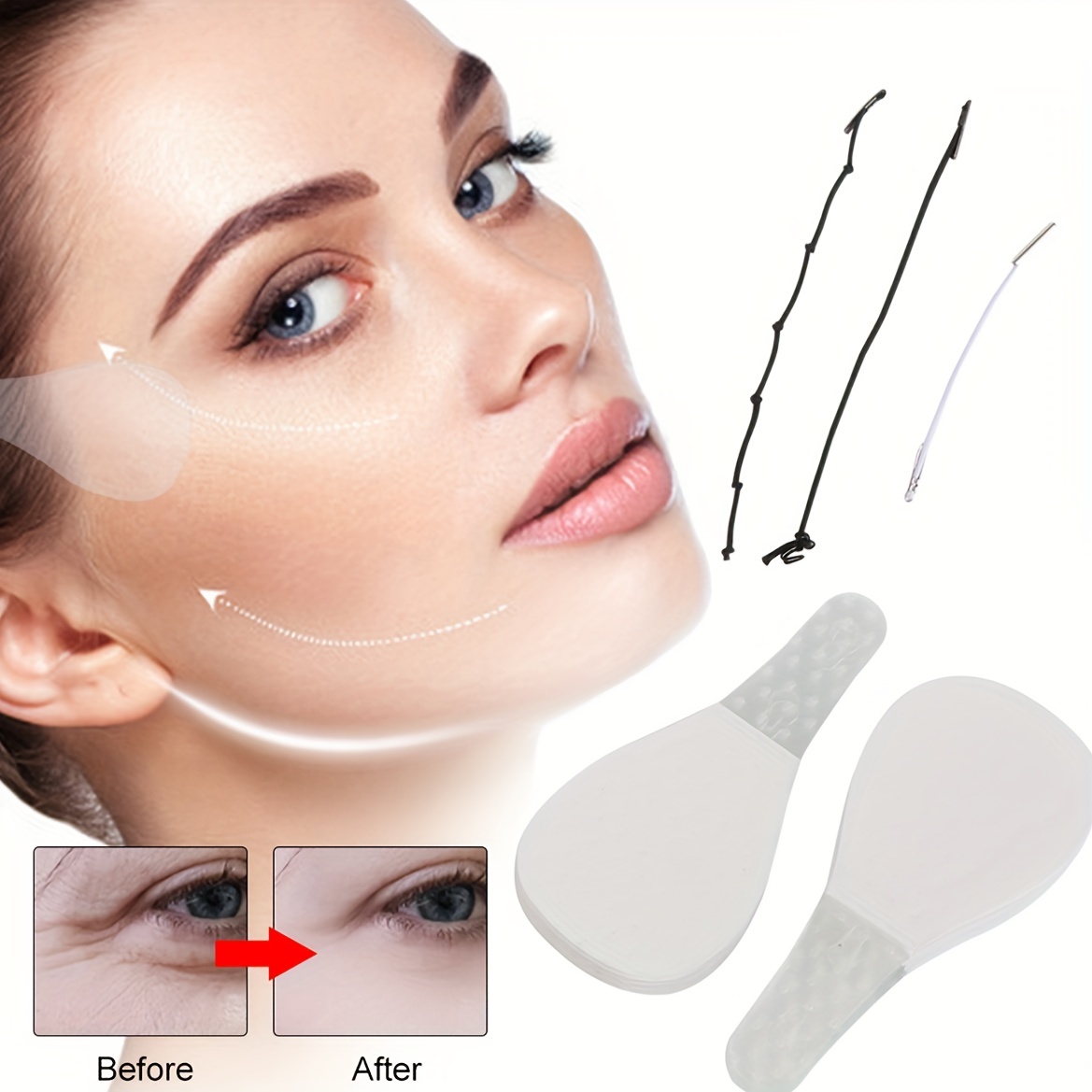 60pcs Instant Neck & Face Lifting Tape + Collagen Boosting Scrub & Wash
