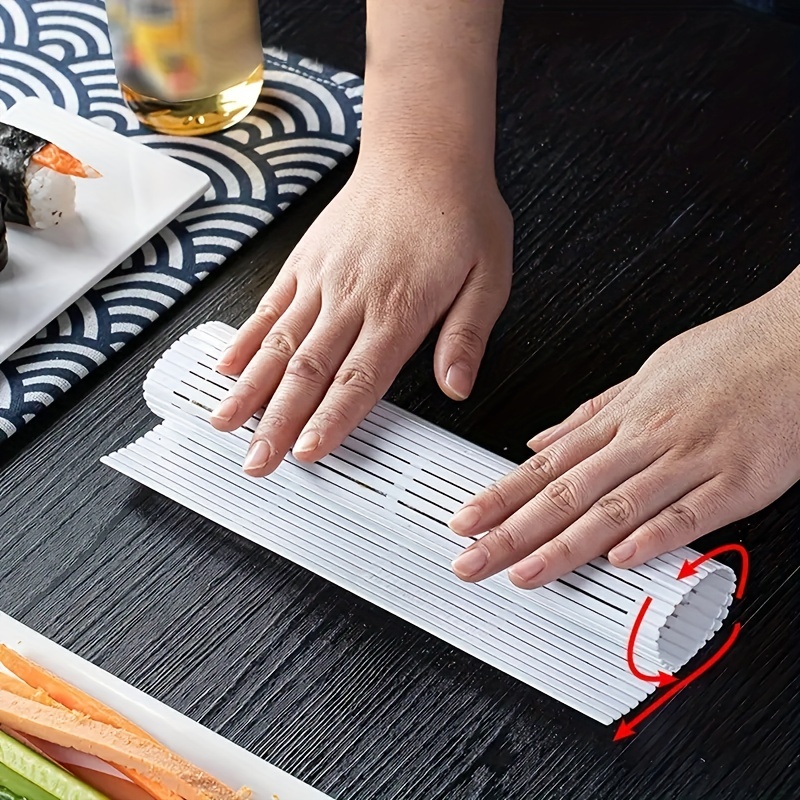 1pc Sushi Rolling Mat Square Sushi Maker Plastic Sushi Roller Mat Creative Sushi  Roller Mat Diy Sushi Maker Multifunctional Cooking Tool Kitchen Supplies  Kitchen Tools - Home & Kitchen - Temu