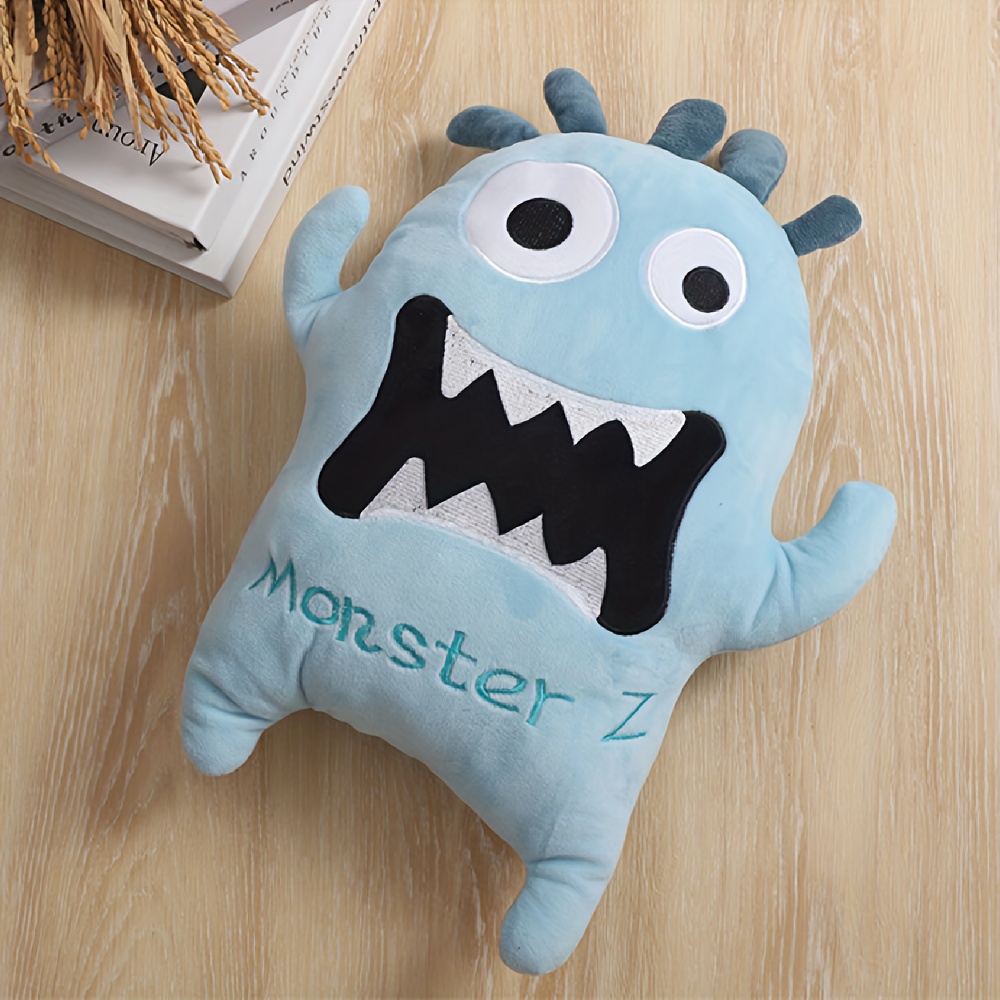 1pc Mint Green Monster Plush Toy, Cute Home Decor Gift