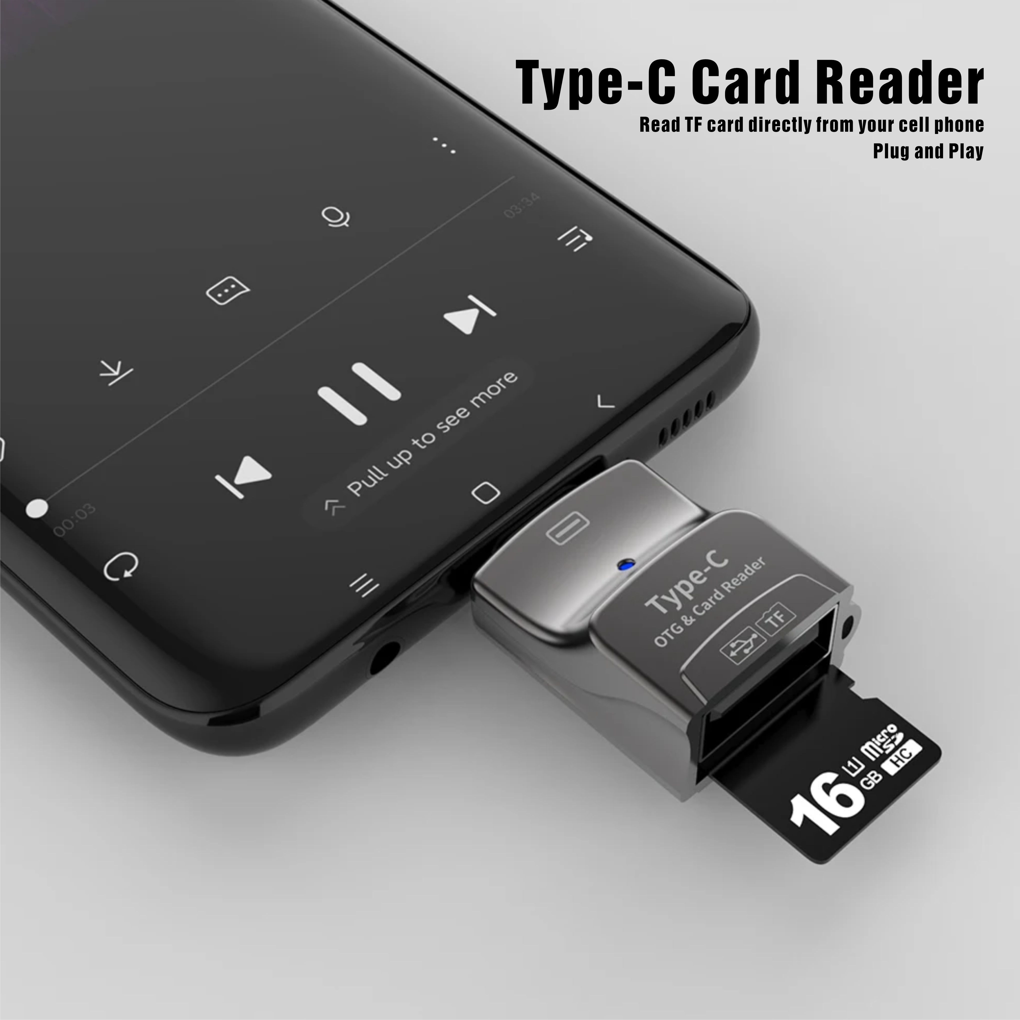 CABLING® Mini Lecteur de Carte mémoire Micro SD clé USB : :  Informatique