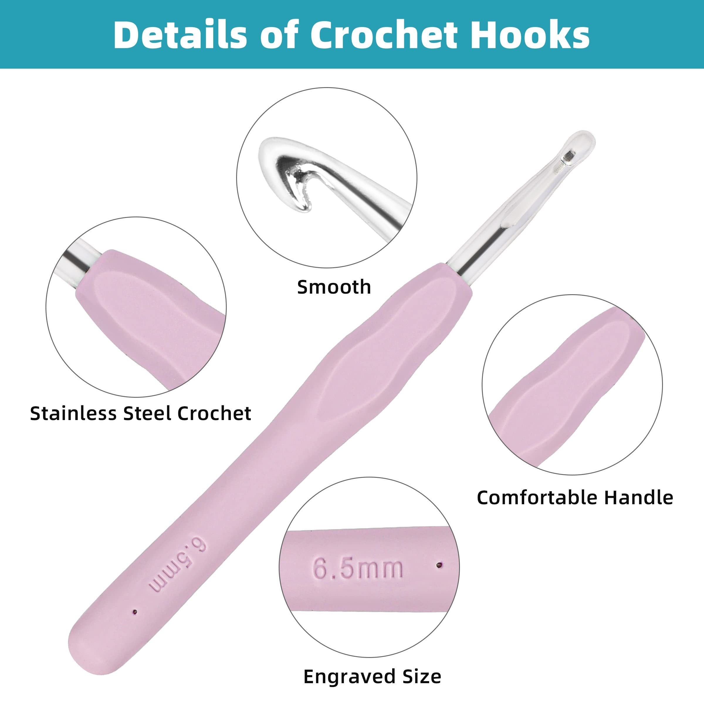 Crochet Hooks Set (b) (b) Crochet Hooks Ergonomic Soft Grip - Temu