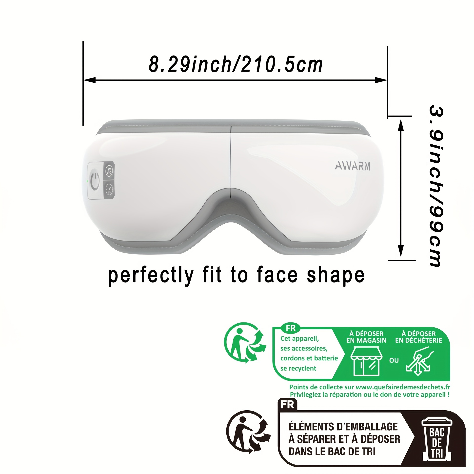 RENPHO Rechargeable Foldable Eye Massager for The Eye