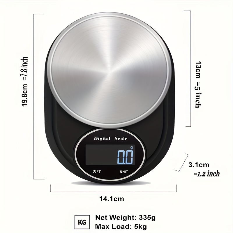 1pc Multifunctional Mini Kitchen Electronic Scale, Portable Baking