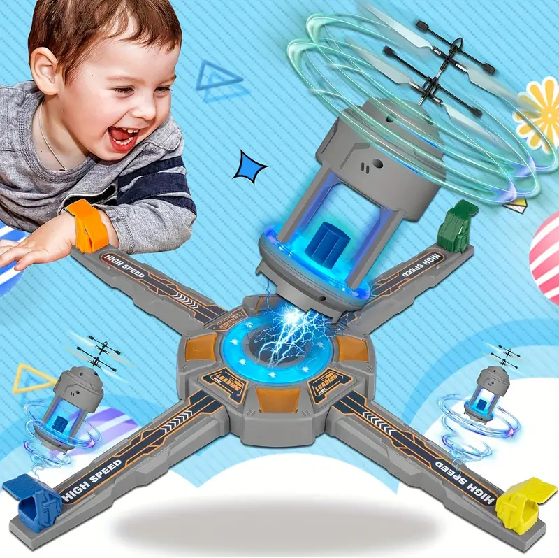Toys Magic Flying Drone Toy With Lights, Mini UFO Toy Suitable For Multiplayer Competition Indoor Outdoor Christmas Birthday Catapult Drone details 3