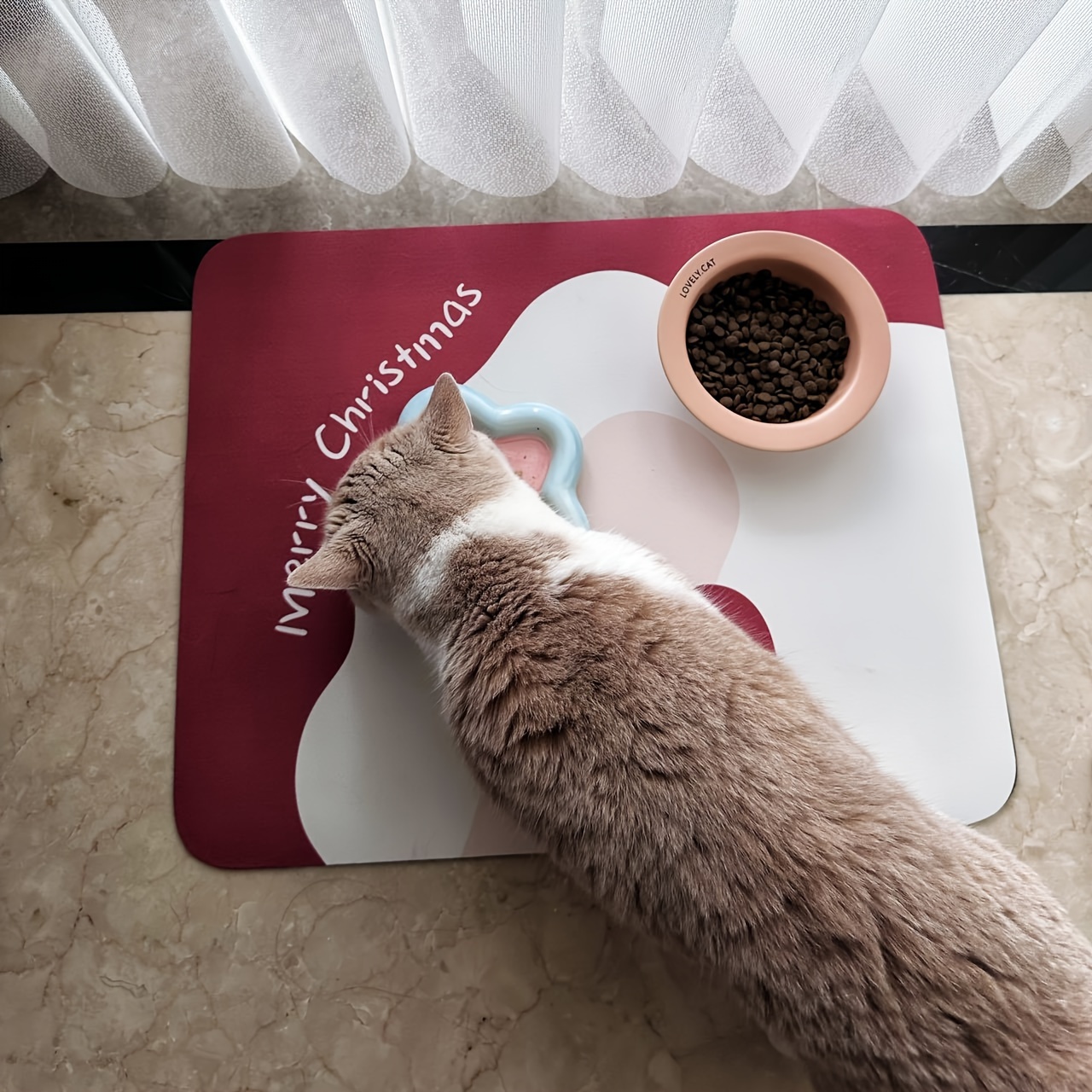 Pet Feeding Mat Dog and Cat Bowl Mat Absorbent Non-Slip Diatomite