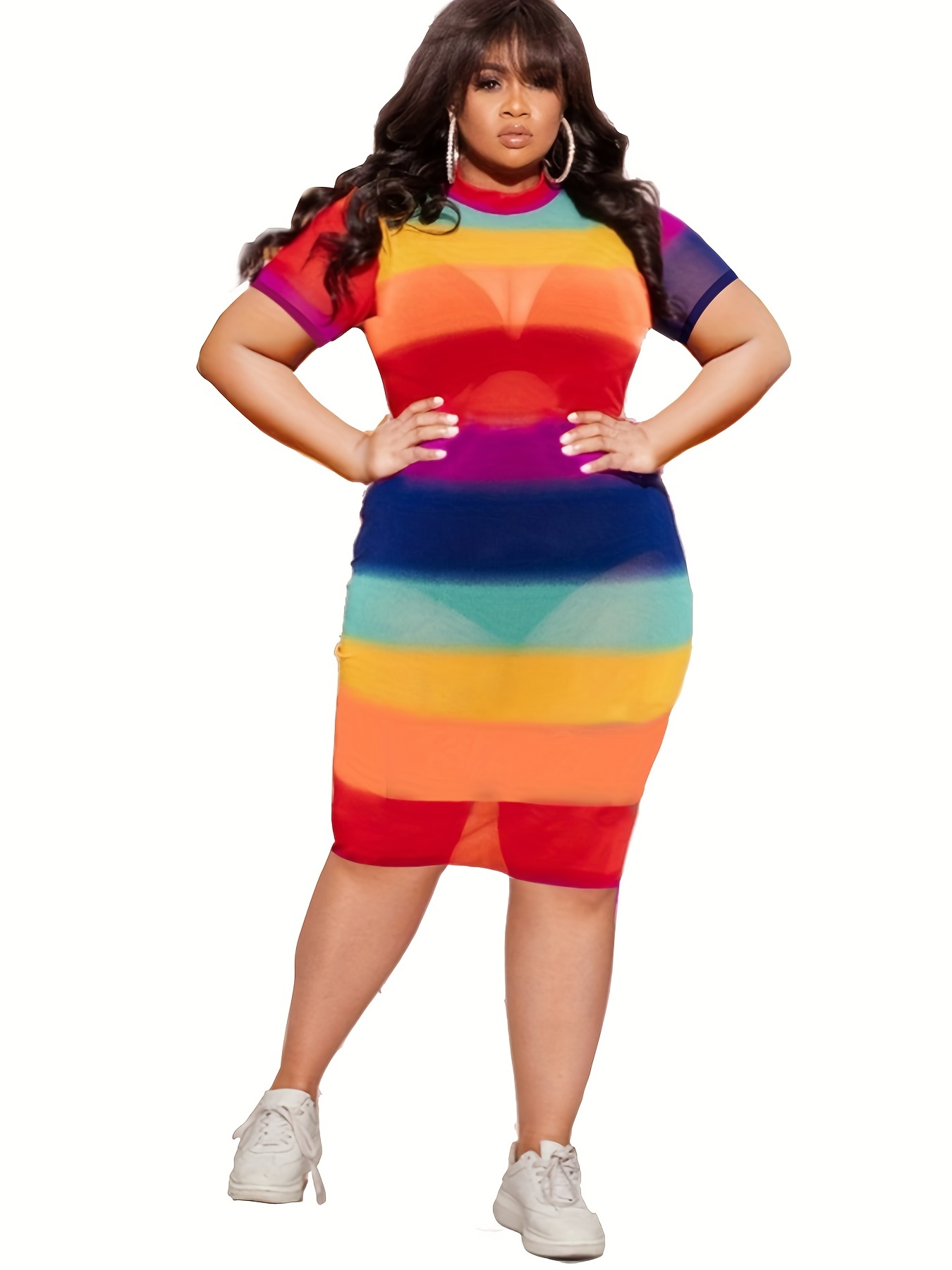 Plus Size Clubwear Short Dresses