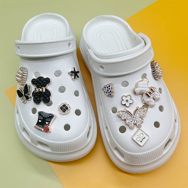 Trendy Chains Croc Charms Designer DIY Cute Rhinestone Shoes