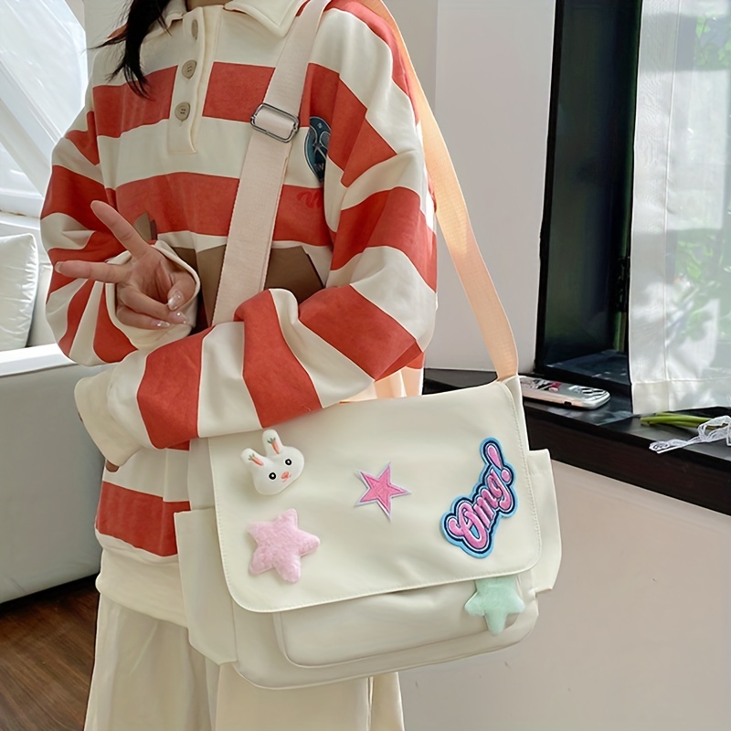 Daily Korean Travel Fashion Canvas Handbag Shoulder Bag Cartoon Tote Bag  Animal