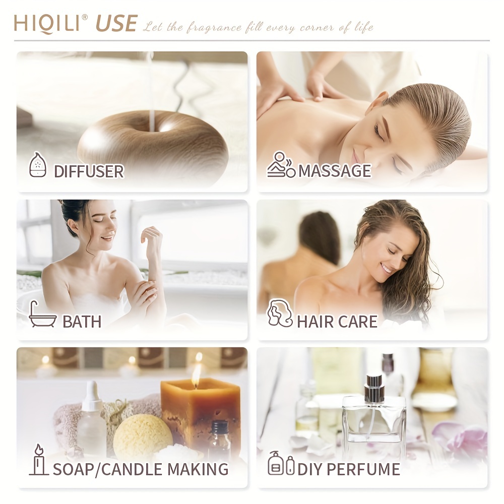 HIQILI 100ML Vanilla Essential Oils for Diffuser Humidifier Massage