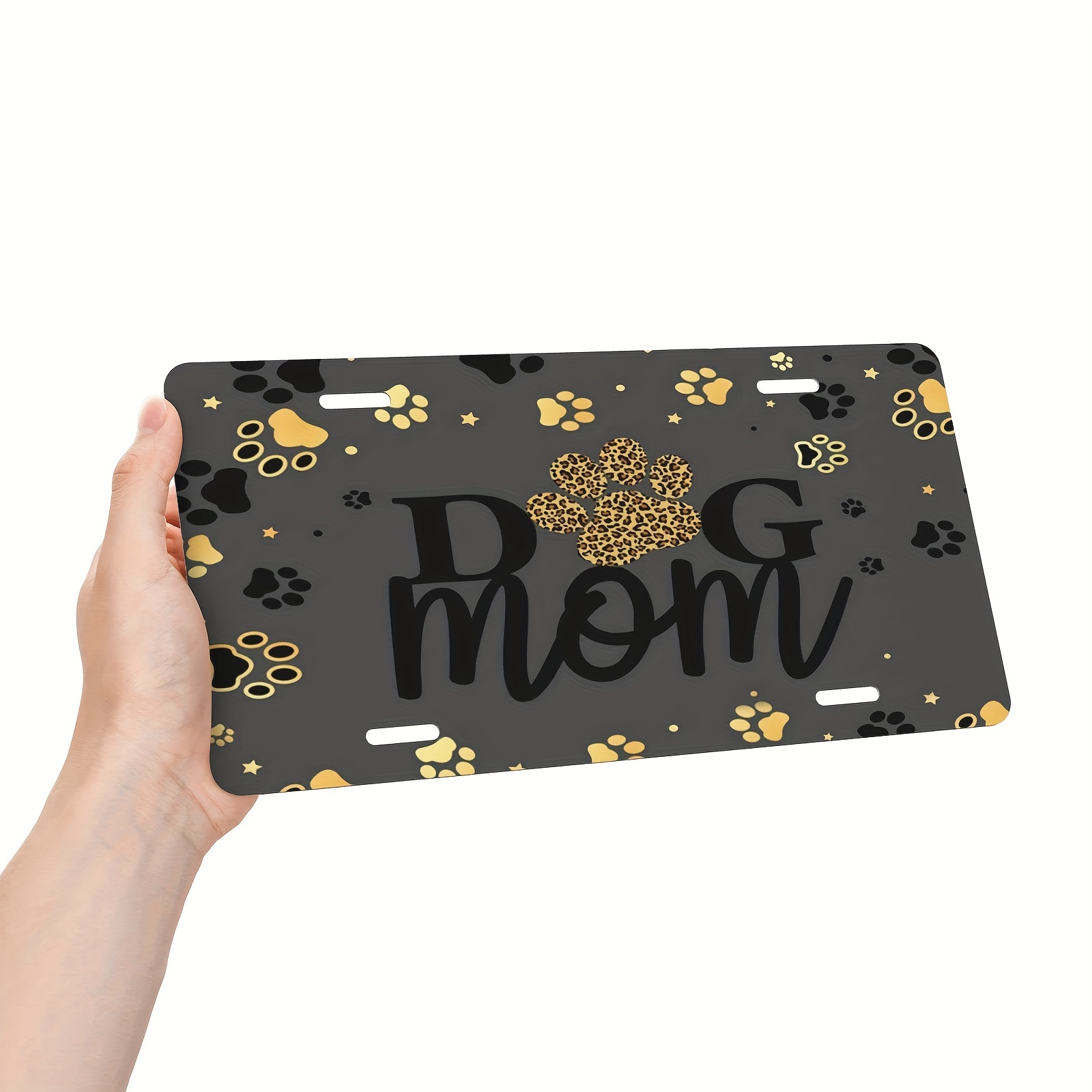 Dog mom license outlet plate