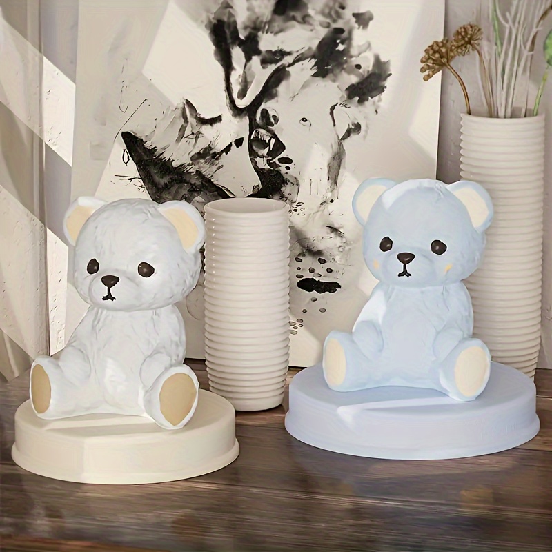 Silicone Mold Cute Bear Cute Bear Teddy Perfect for Epoxy Resin Concrete  Soap Candles and Other Casting Projects 