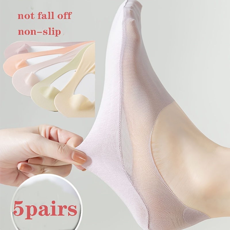 Professional Non Slip Silicone Grip Ankle Socks Open Toe - Temu