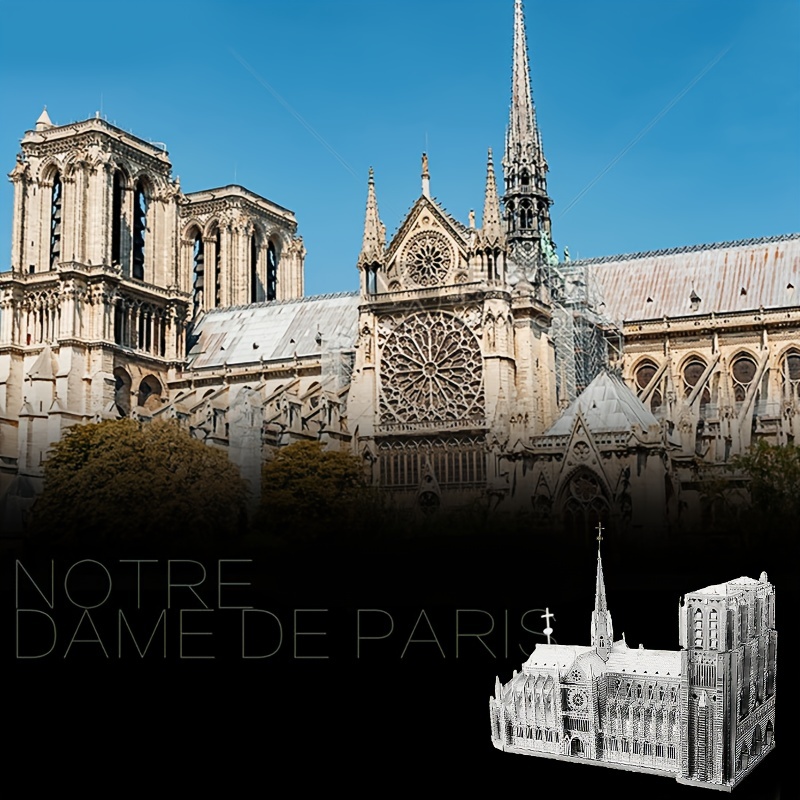 Notre Dame De Paris Church 3D Metal Puzzle