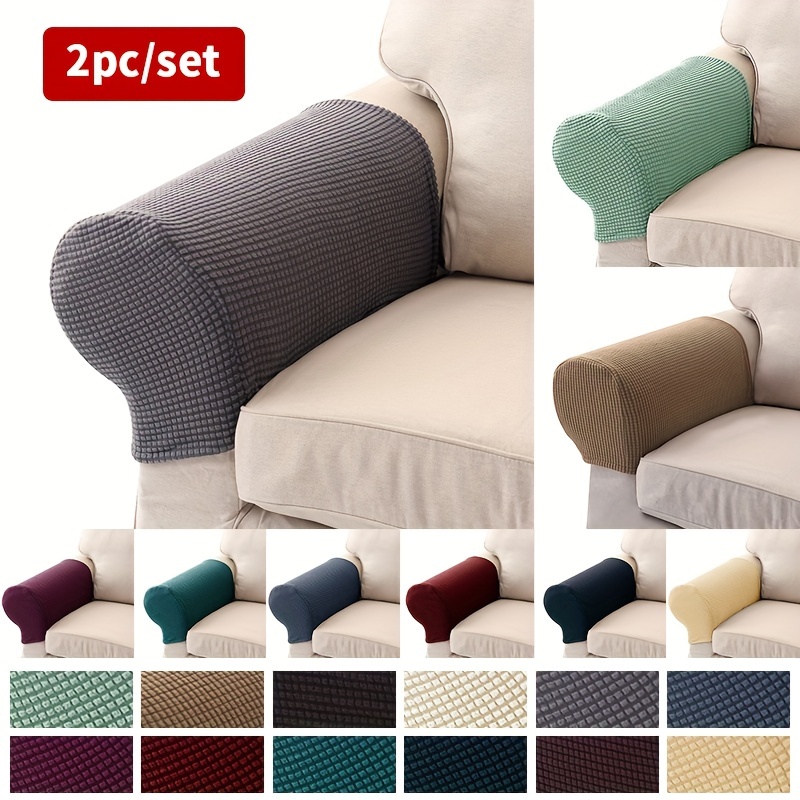 Anti slip Polyester Armrest Slipcovers Stretch Washable Sofa - Temu