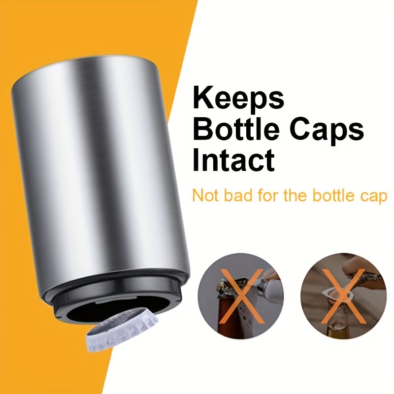 Open Beer Bottles Effortlessly With This Premium Stainless Steel Automatic  Bottle Opener - Perfect For Home Bars, Picnics, Camping & Hiking! - Temu