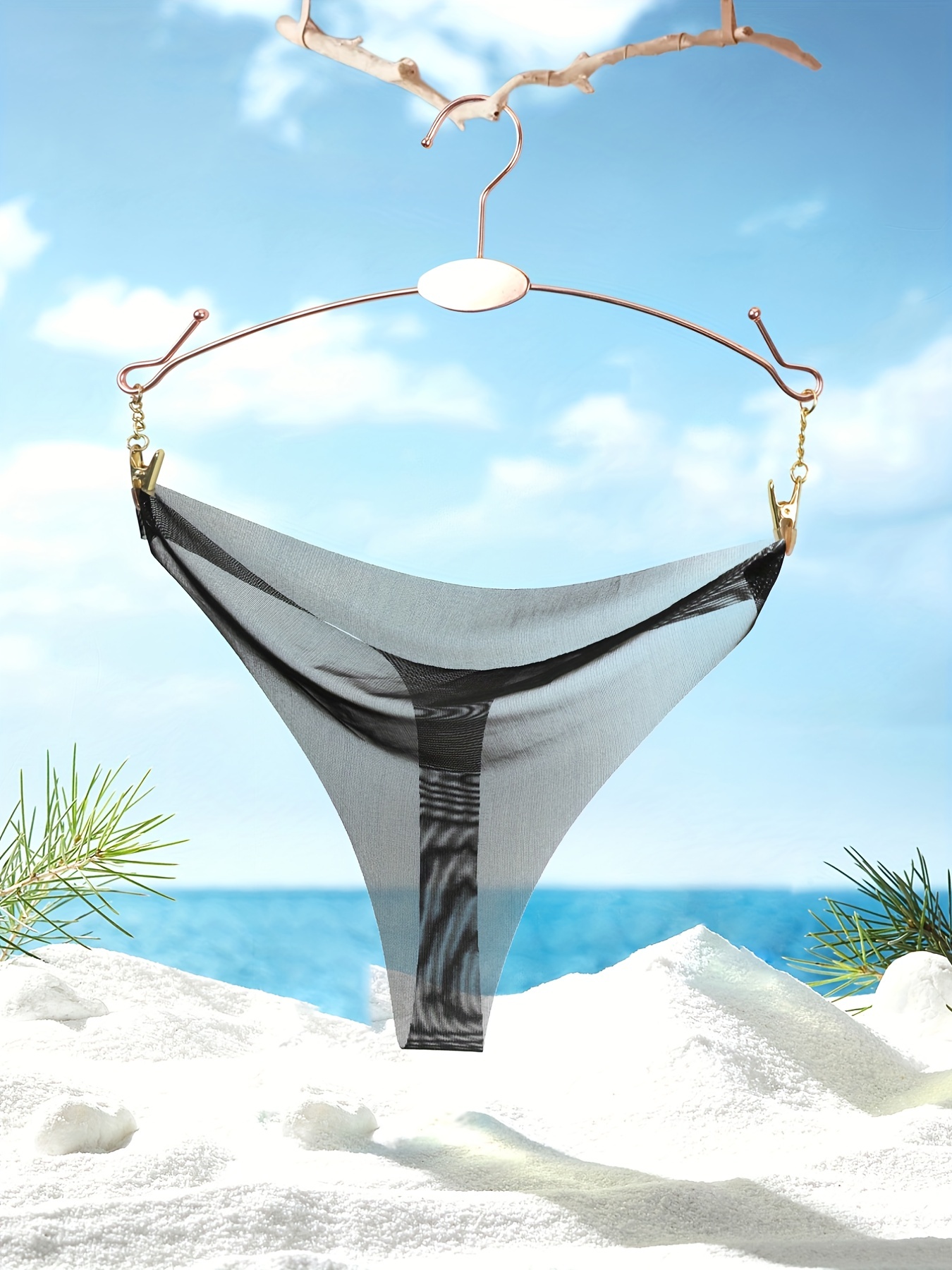 Seductive Mesh Thongs, See Through Intimates Panties, Women's Sexy Lingerie  & Underwear