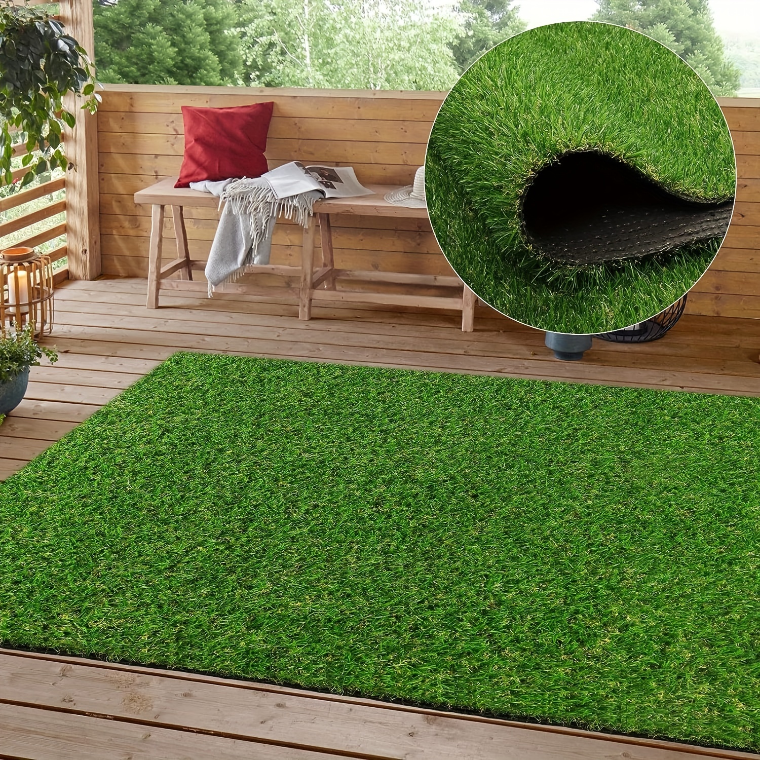 Green Artificial Grass Rug, Outdoor Fake Grass Turf Mat Doormat, Rugs With  Drainage Holes Grass Rug Pad, For Dogs Patio Balcony Yard Lawn Decorate, -  Temu United Arab Emirates