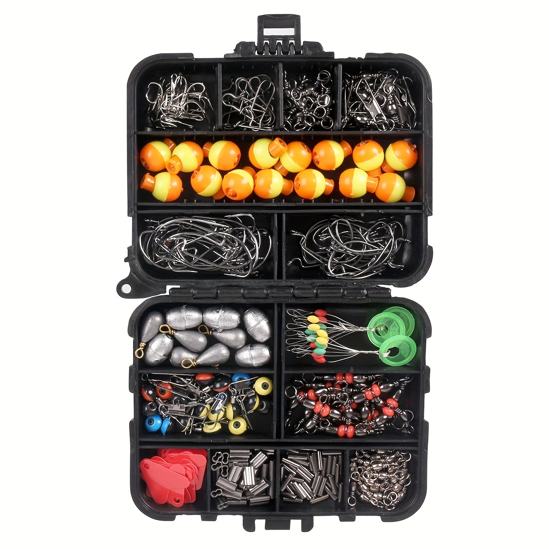 325pcs Fishing Terminal Tackle Kit Include Fishing Hooks and