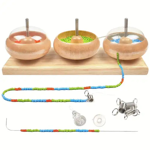 The Hobbyworker Electric Clay Bead Spinner Seed Bead Spinner Adjustable  Speed Bead Spinner Kit Includes 2 Needles 1 Thread - Arts, Crafts & Sewing  - Temu United Arab Emirates