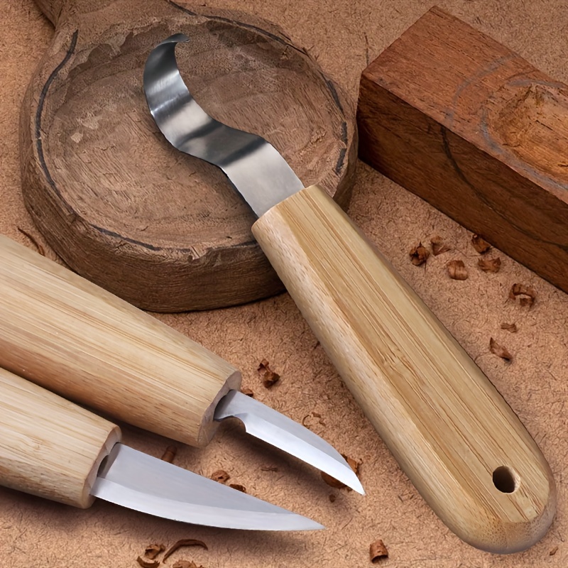 Wood Carving Knife Whittling Knife Hook Knife Detail Knife - Temu
