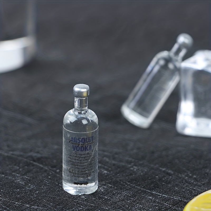5pcs Mini Vodka Bottle Doll House Food Sand Table Toy Model
