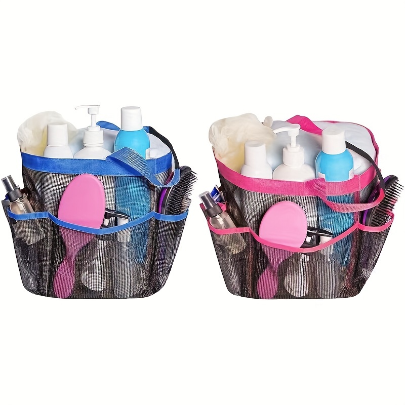 2Pcs Plastic Shower Hanging Caddy Organizer Storage Basket for Bathroom  Shower to Hold Shampoo Conditioner Body Wash