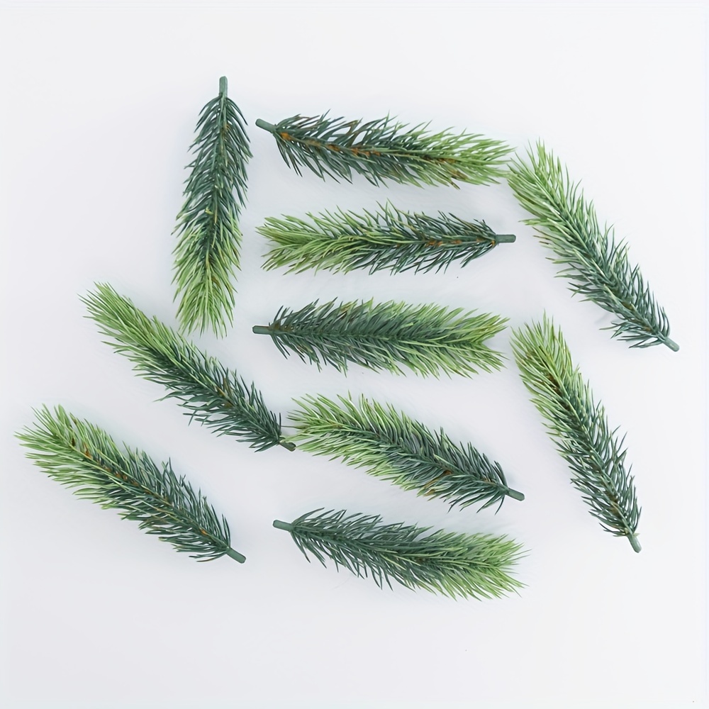 10PCS Pine Branches for Decorating Artificial Green Pine Needles Branches  Stems Picks for Christmas Wreaths Flower Arrangements - AliExpress