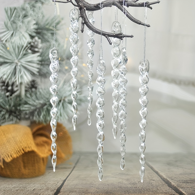 Christmas Decoration Simulation Ice Xmas Tree Hanging - Temu Malaysia