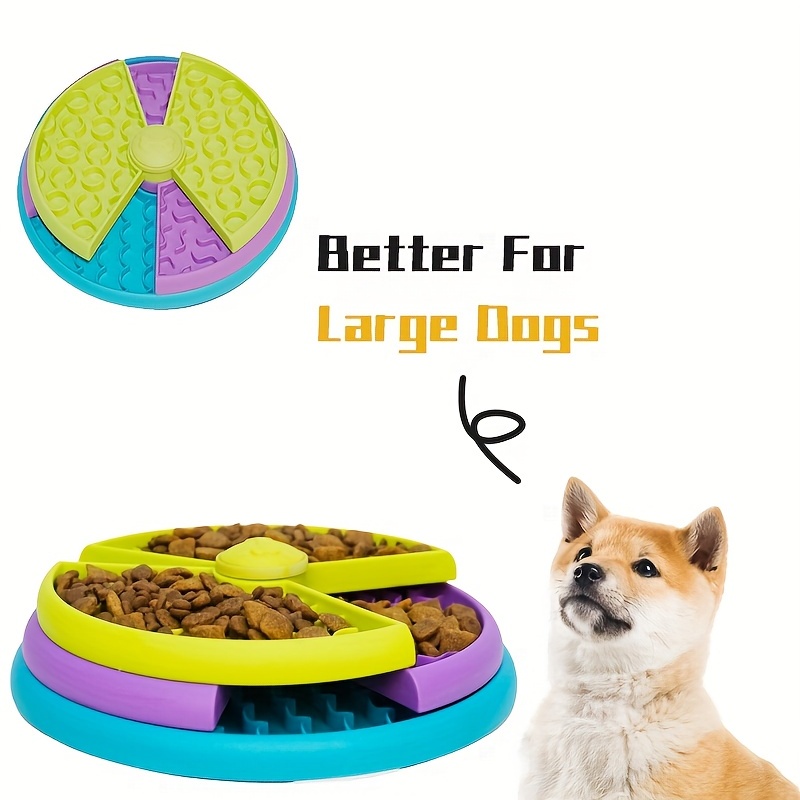 Dog Slow Feeder Puzzle Toys, Dog Food Slowly Leaking Out Toys Cat And Dog  Slow Food Silicone Pad Food Plate - Temu