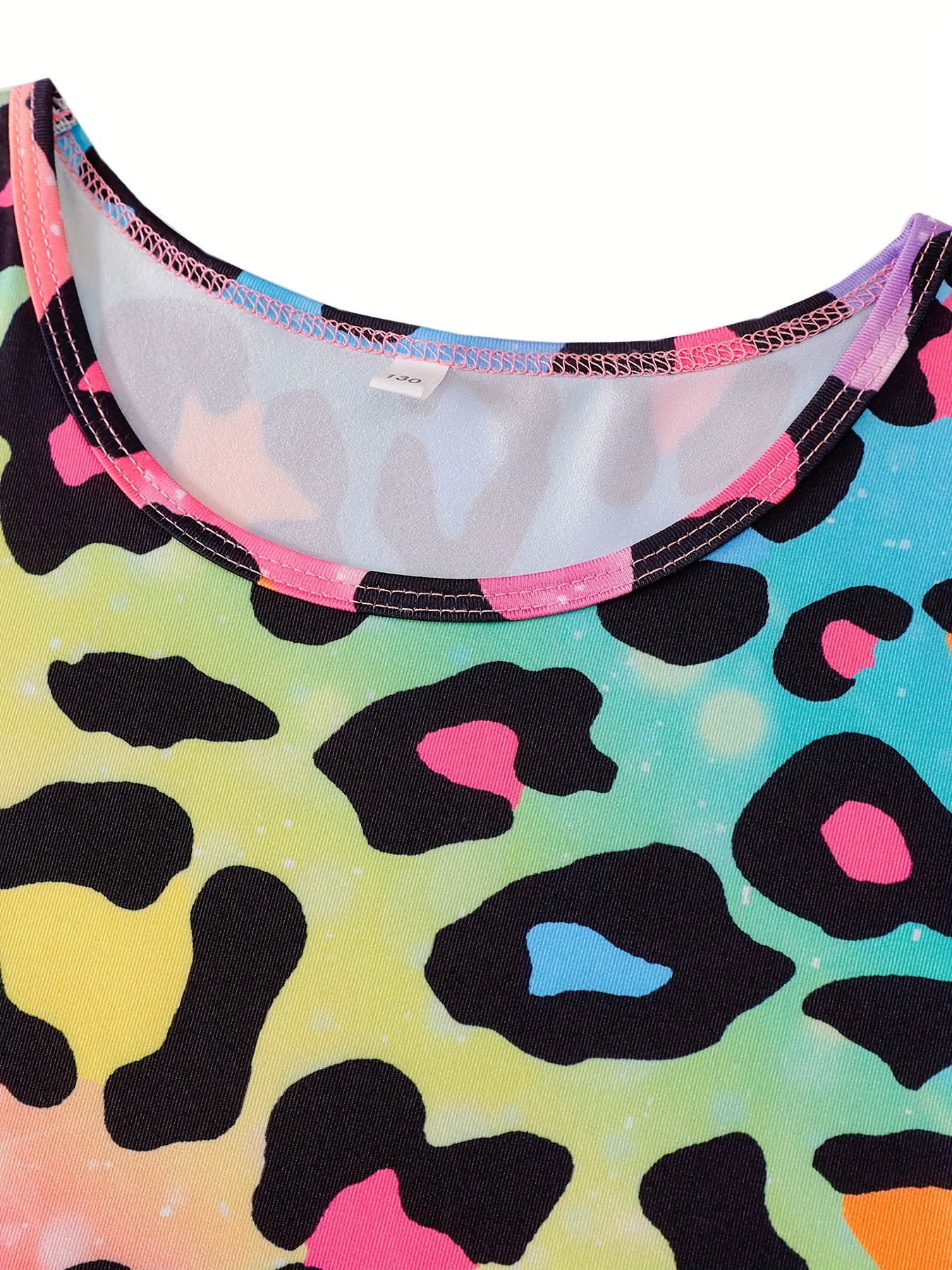Leopard Print Long Sleeve Dress for Party