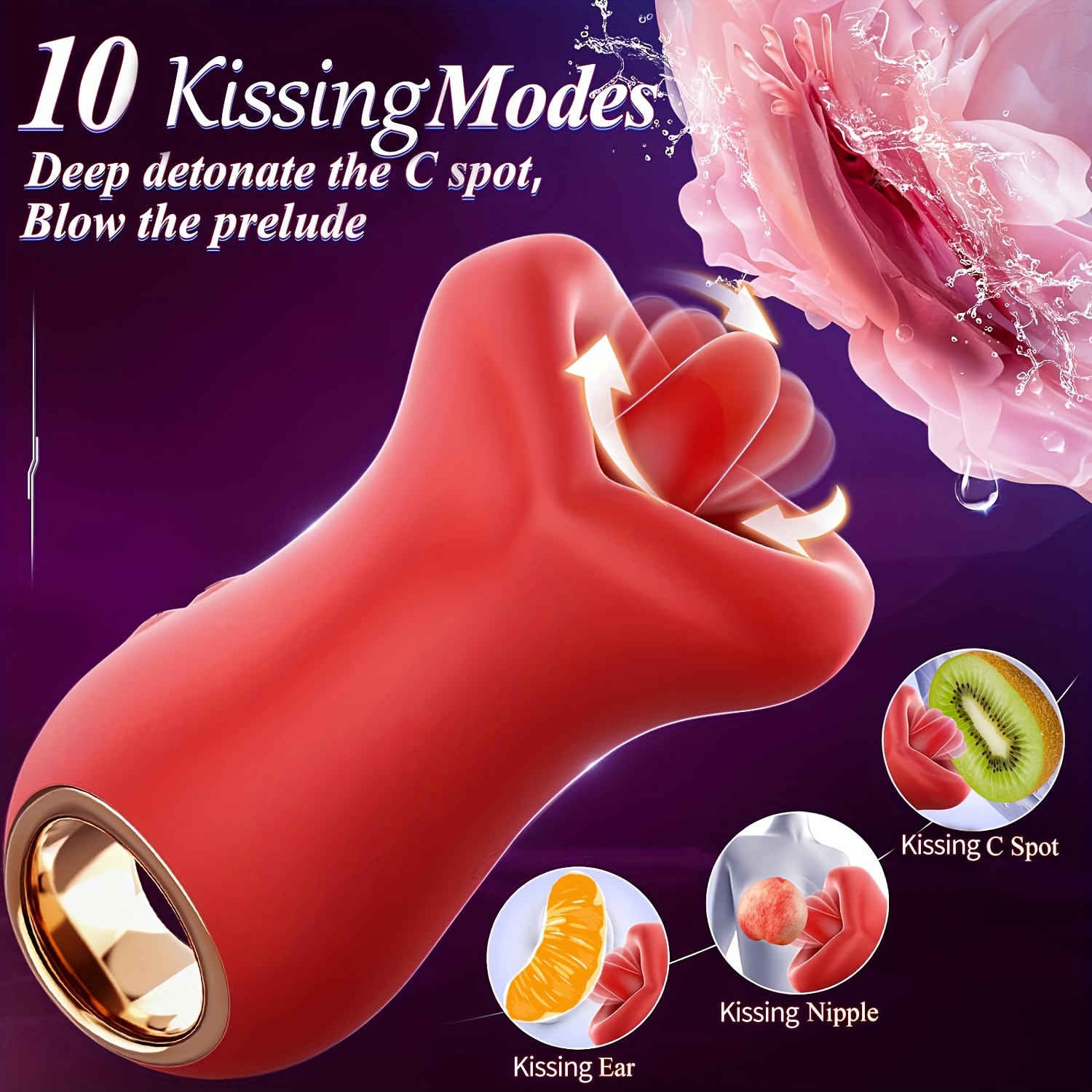 Adult Sex Toys Tongue Vibrator 1 Handle Mouth shaped 10 Temu Canada