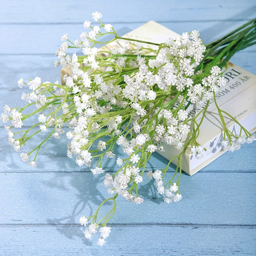 4/8/16pcs Artificial Fake Babys Breath Gypsophila Silk Flowers Romantic  Bouquet Home Wedding Party Decorations Gifts for Her