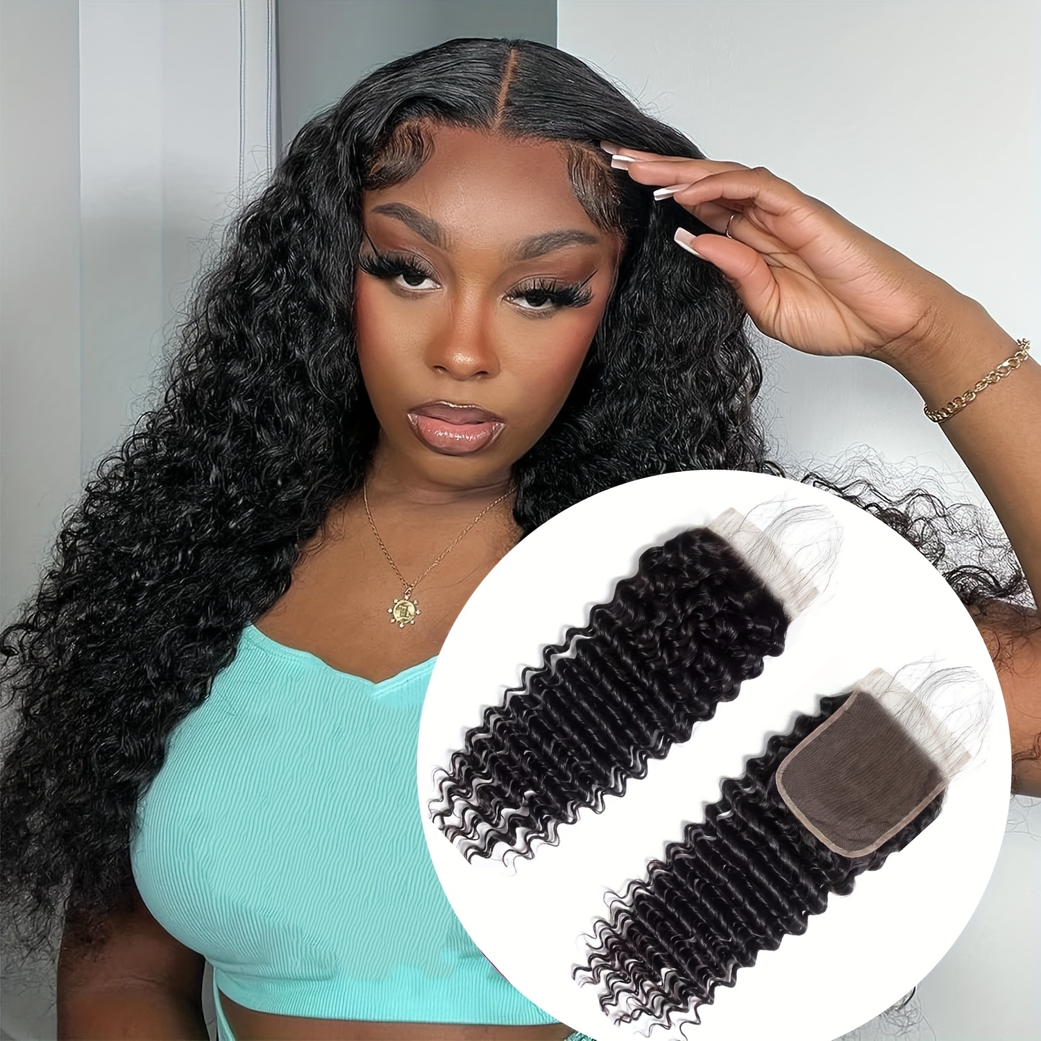 4X4 Closure Only Water Wave Frontal Straight Frontal Closure Body Wave  Human Hair Frontal Transparent HD Lace Frontal Wet and Wavy Brazilian  Virgin