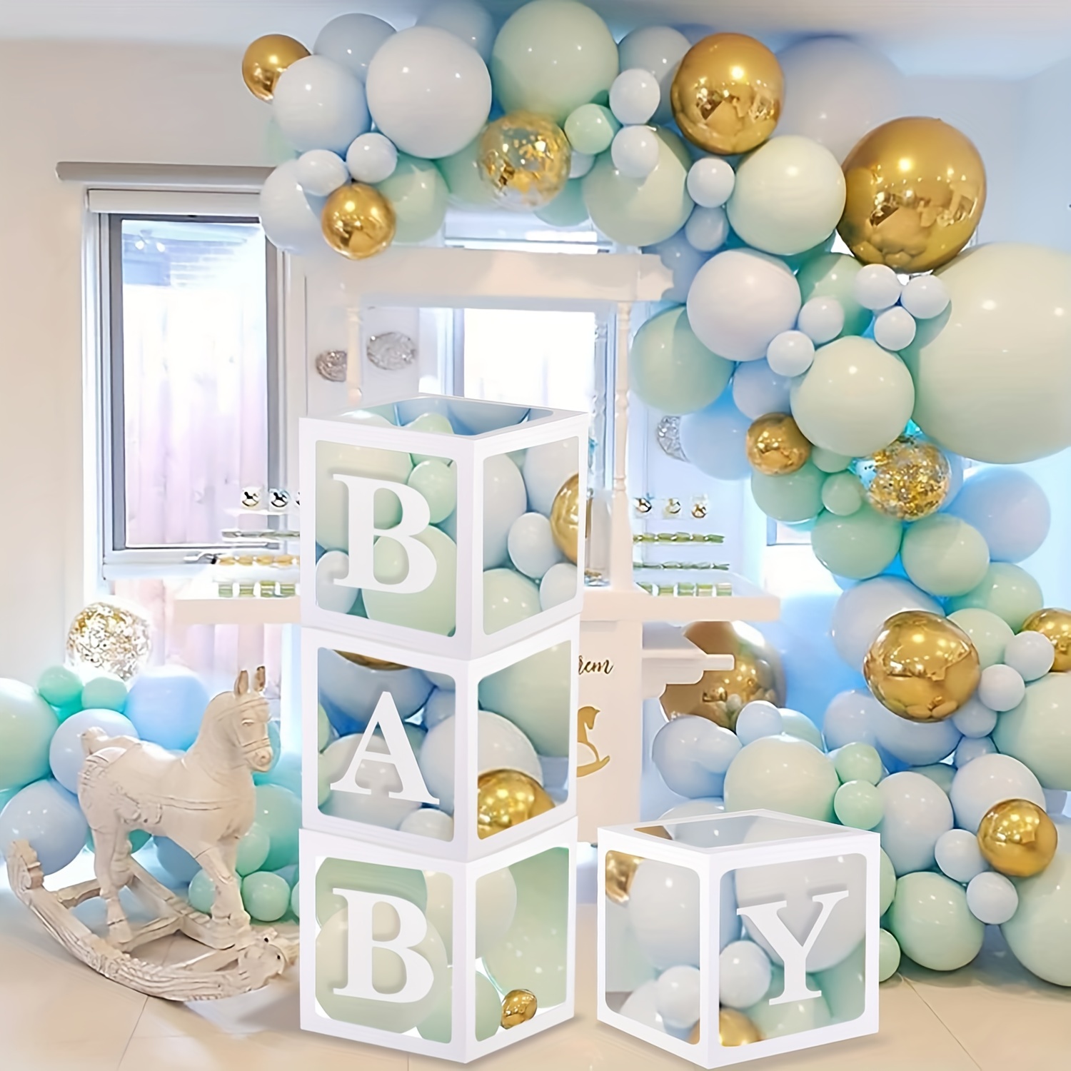Boites De Ballons A Air De 30cm Pour Fete Prenatale, Decorations