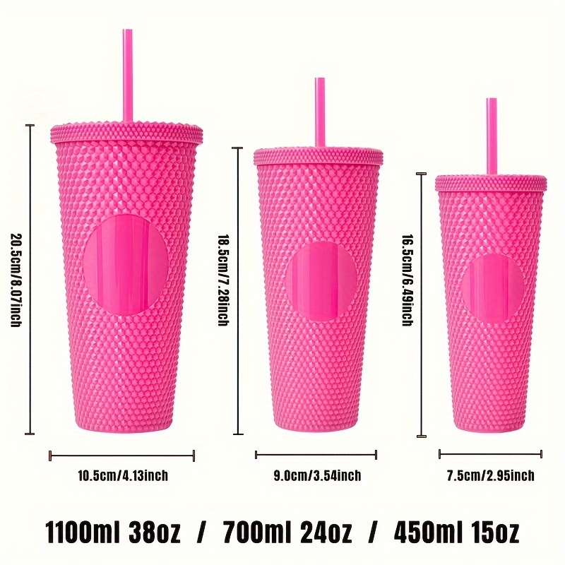 Hot Sell 450ml 650ml Reusable Plastic Double Wall Water Cup with