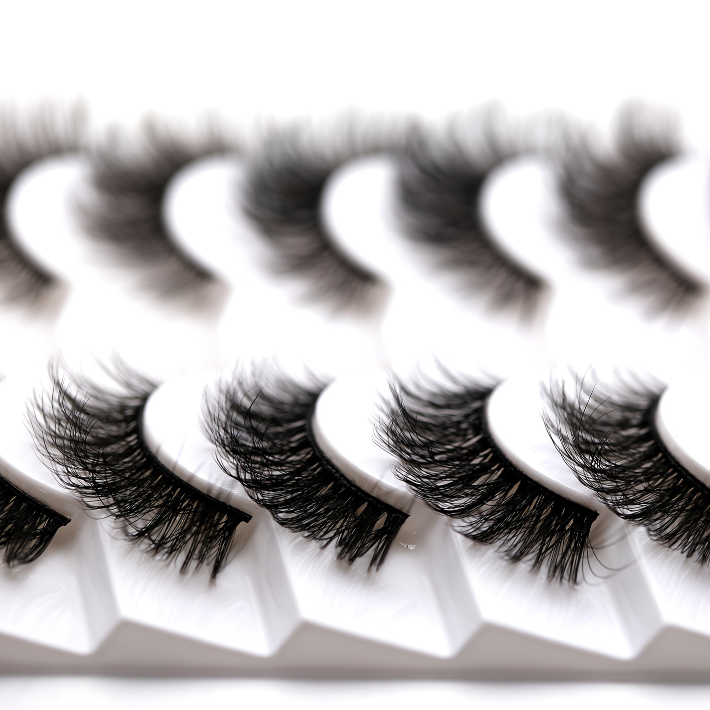 Cat Eye Lashes 3D Faux Mink Eyelashes Fluffy False Lashes Extension