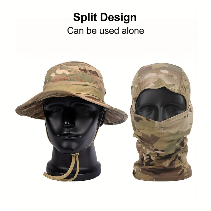 Adjustable Wide Brim Bucket Hat for Fishing Hiking