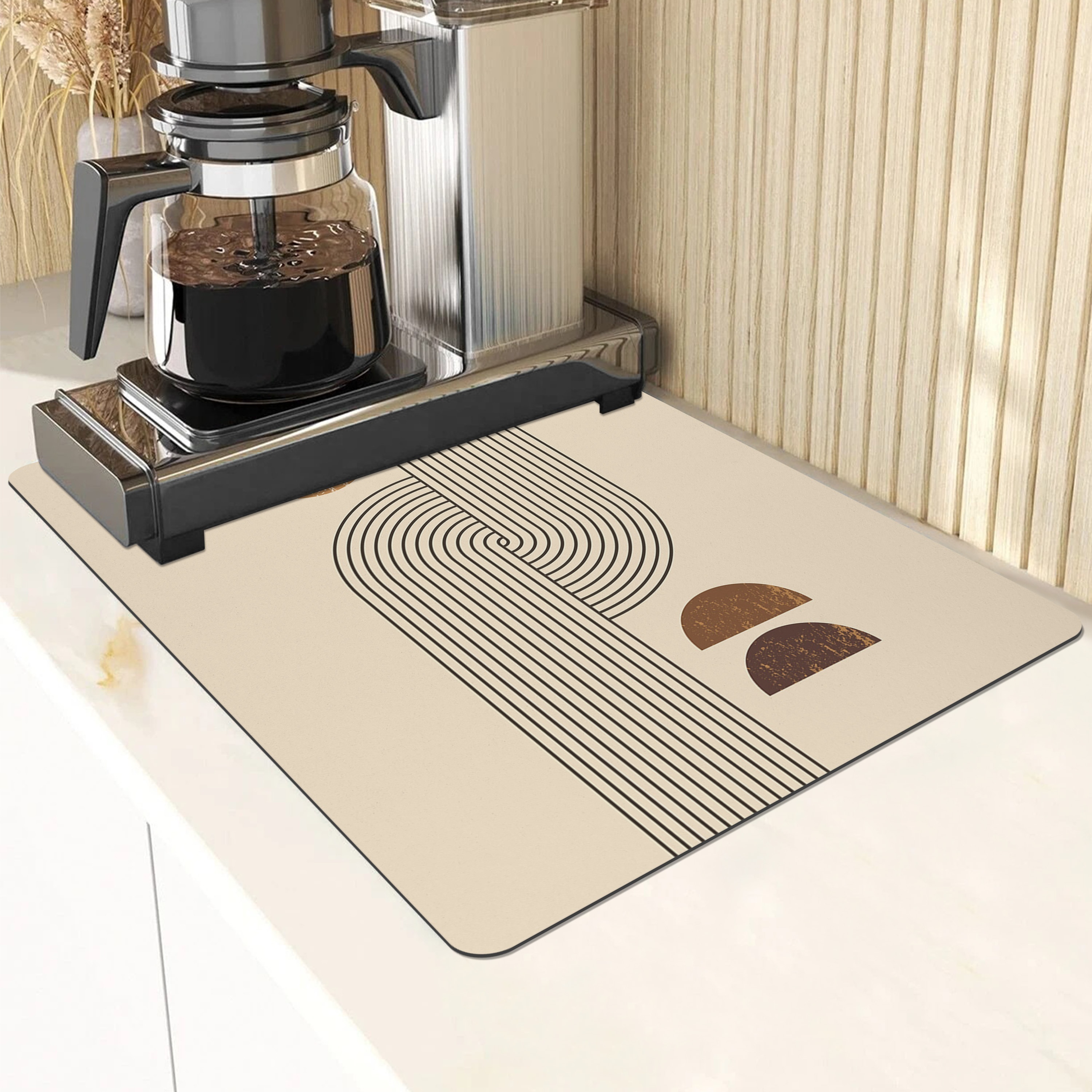 Dish Drying Mat For Kitchen Countertops Reusable Bar Mat For Coffee Maker  Mats Absorbent Non-slip Placemat Kitchen Drain Mat - Temu
